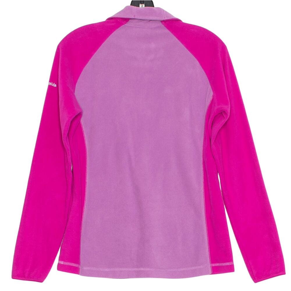 Columbia Sweater 1/4 Zip Athleisure Y2K Preppy Retro Casual Pink Purple Medium - Picture 2 of 7